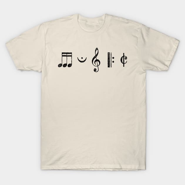 Music in Glyphs T-Shirt by SchaubDesign